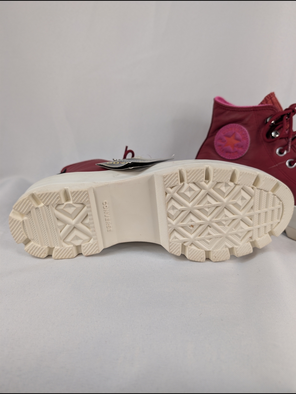 Converse Chuck Lugged Winter Gore-Tex Burgundy Leather Boot Womens Size 9 - Picture 10 of 11